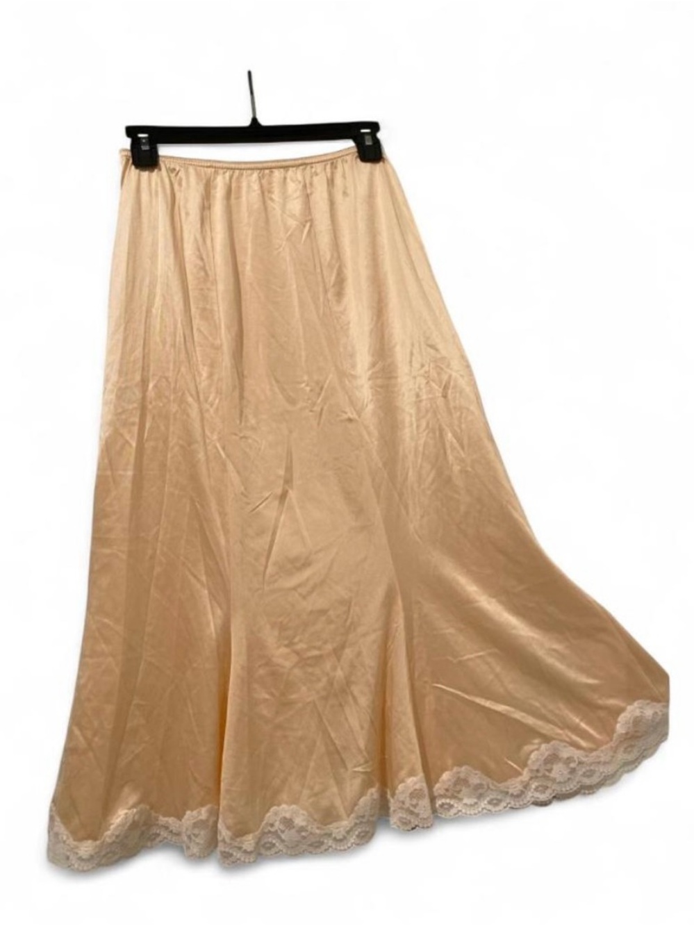 Maidenform Champagne Maxi Skirt with Lace Hem